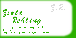 zsolt rehling business card